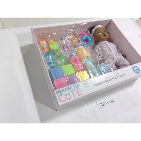Perfectly Cute Baby Doll Deluxe Play & Care Set 24 Pieces New Nurture Toy - Picture 2 of 6
